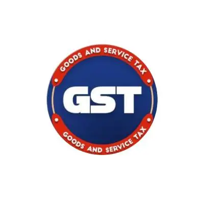 GST, Goods and services tax. logo 2023